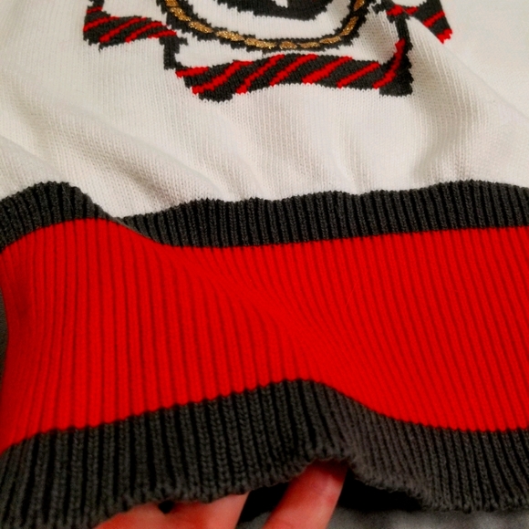 Vintage short sleeve knit sweater - Bay Club - Picture 5 of 7